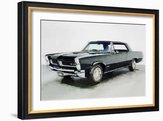 1966 Pontiac GTO Watercolor-NaxArt-Framed Art Print