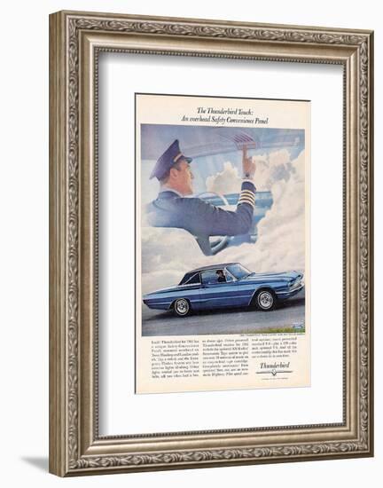 1966 Thunderbird Safety Panel-null-Framed Art Print