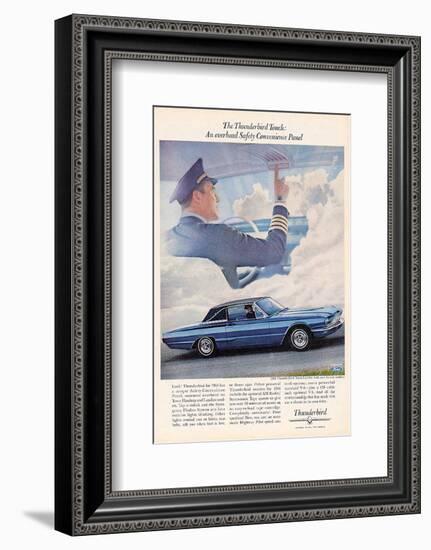 1966 Thunderbird Safety Panel-null-Framed Art Print