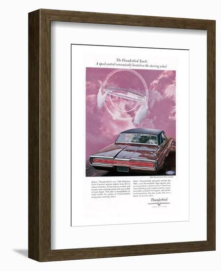 1966 Thunderbird Speed Control-null-Framed Art Print