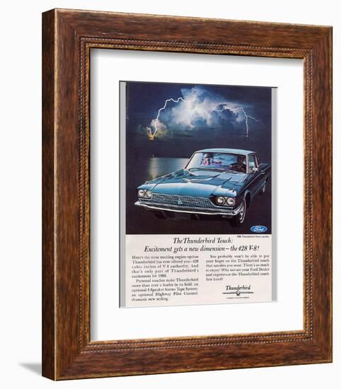 1966 Thunderbird-The 428 V-8-null-Framed Premium Giclee Print