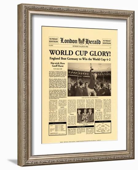 1966 World Cup-The Vintage Collection-Framed Art Print