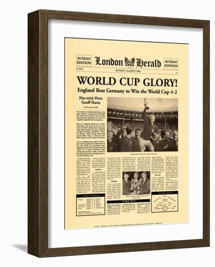 1966 World Cup-The Vintage Collection-Framed Art Print