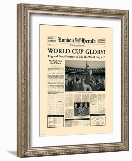 1966 World Cup-The Vintage Collection-Framed Art Print