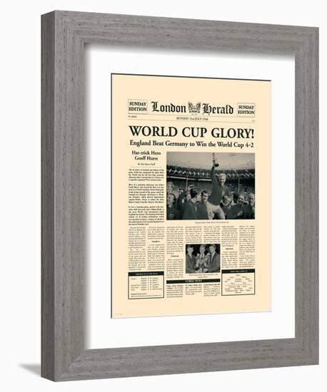 1966 World Cup-The Vintage Collection-Framed Premium Giclee Print