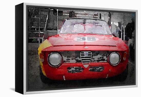 1967 Alfa Romeo GTV Watercolor-NaxArt-Framed Stretched Canvas