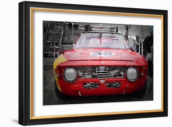 1967 Alfa Romeo GTV Watercolor-NaxArt-Framed Art Print