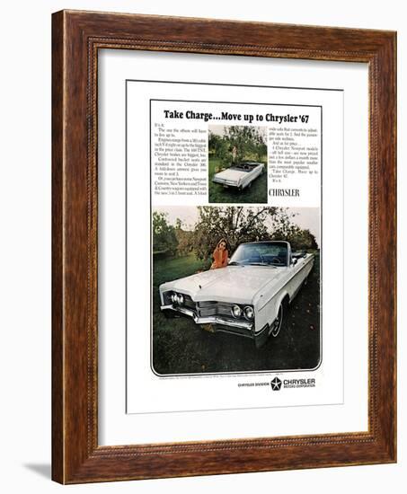 1967 Chrysler - Take Charge-null-Framed Art Print