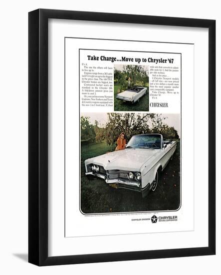 1967 Chrysler - Take Charge-null-Framed Art Print