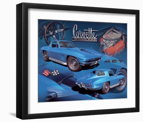 1967 Corvette-null-Framed Art Print