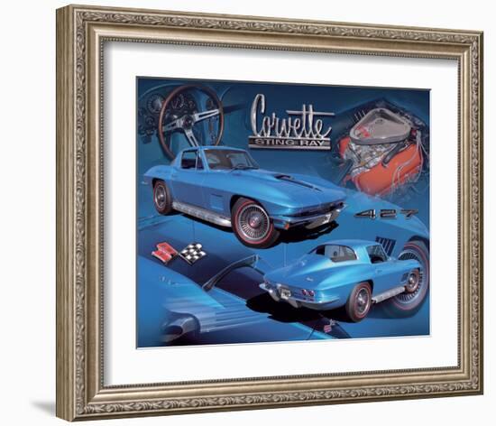 1967 Corvette-null-Framed Art Print