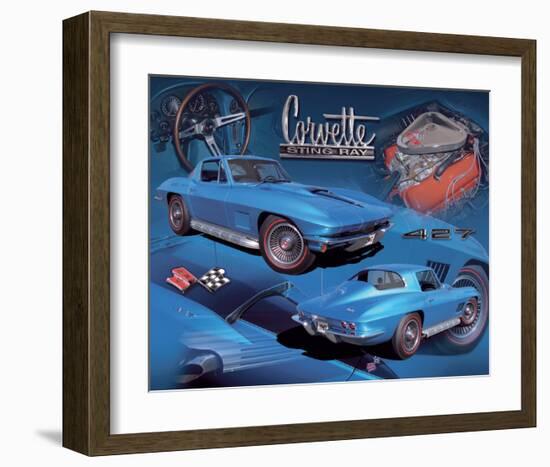 1967 Corvette-null-Framed Art Print