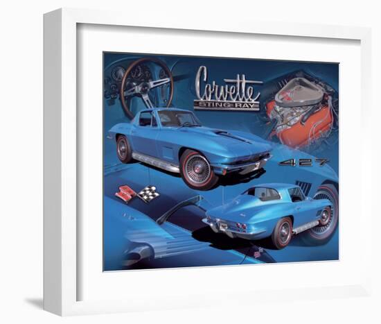 1967 Corvette-null-Framed Art Print