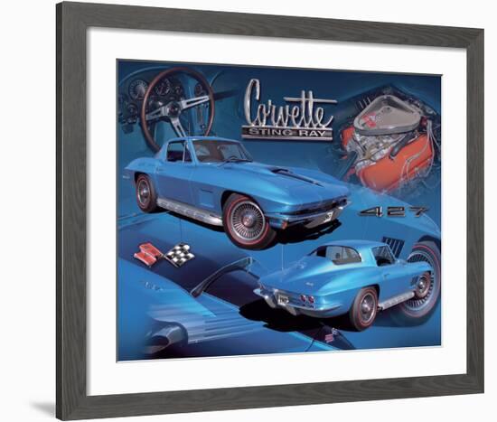 1967 Corvette-null-Framed Art Print