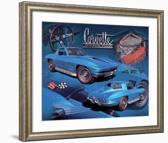 1967 Corvette-null-Framed Art Print