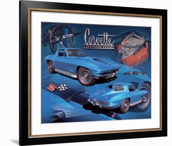 1967 Corvette-null-Framed Art Print