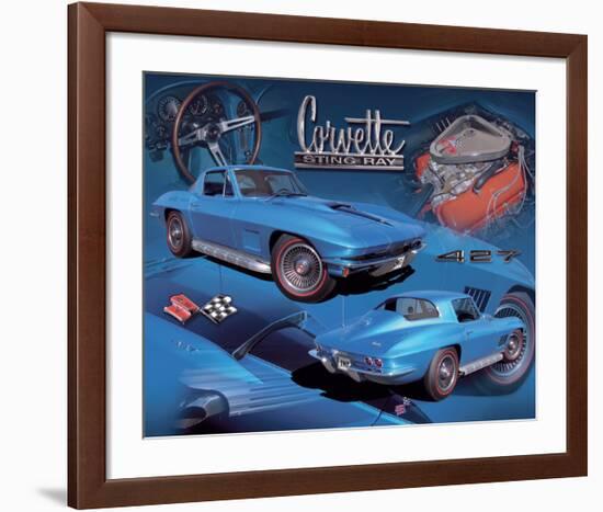 1967 Corvette-null-Framed Art Print