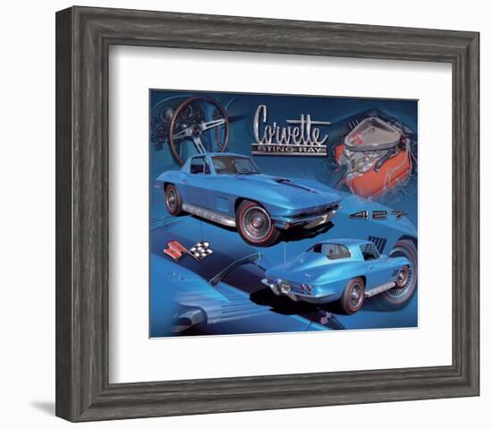 1967 Corvette-null-Framed Art Print