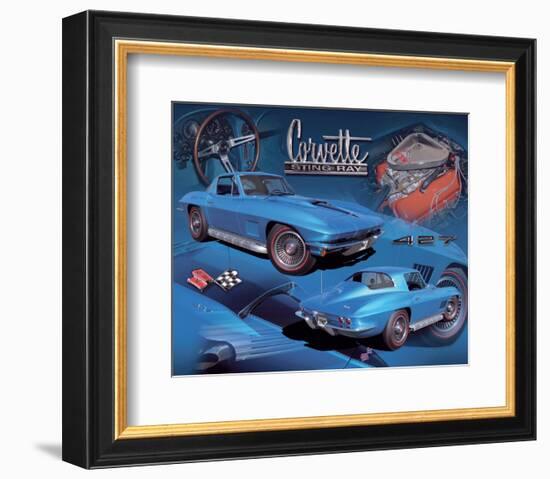 1967 Corvette-null-Framed Art Print