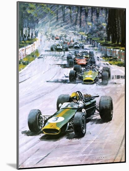 1967 French Grand Prix-Graham Coton-Mounted Giclee Print