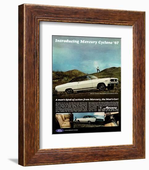 1967 Mercury Cyclone Man's Car-null-Framed Art Print