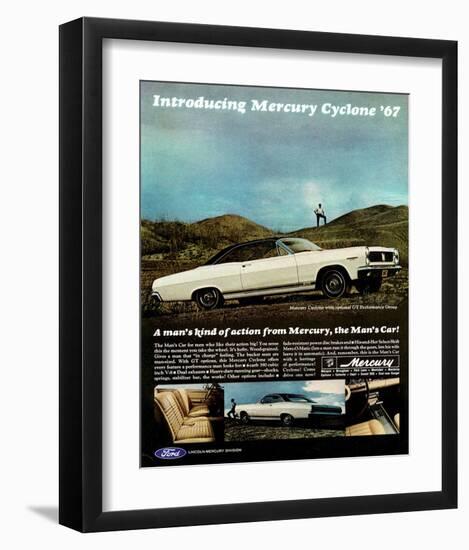 1967 Mercury Cyclone Man's Car-null-Framed Art Print