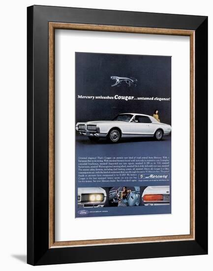 1967 Mercury Unleashes Cougar-null-Framed Art Print