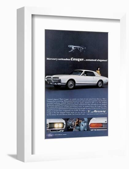 1967 Mercury Unleashes Cougar-null-Framed Art Print