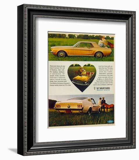 1967 The Call of Mustang-null-Framed Premium Giclee Print