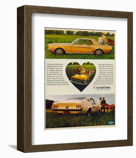 1967 The Call of Mustang-null-Framed Premium Giclee Print
