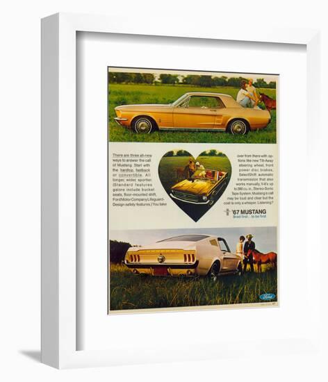 1967 The Call of Mustang-null-Framed Art Print