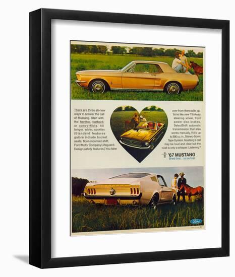 1967 The Call of Mustang-null-Framed Art Print