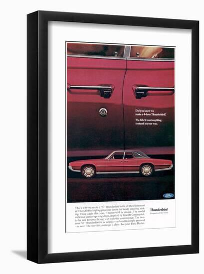 1967 Thunderbird Four-Door-null-Framed Art Print