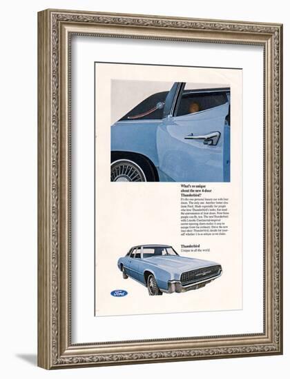 1967 Thunderbird New 4-Door-null-Framed Art Print