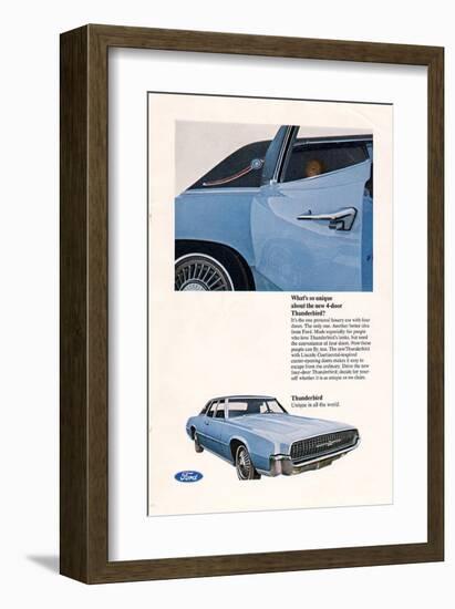 1967 Thunderbird New 4-Door-null-Framed Art Print