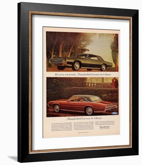 1967 Thunderbird - Set Trends-null-Framed Art Print