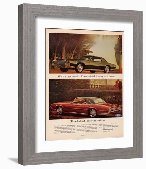 1967 Thunderbird - Set Trends-null-Framed Art Print