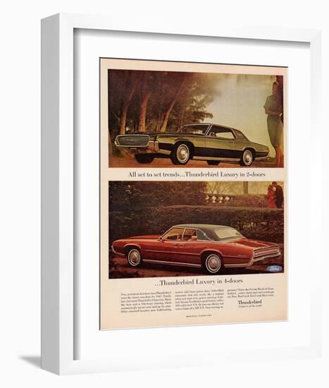 1967 Thunderbird - Set Trends-null-Framed Art Print