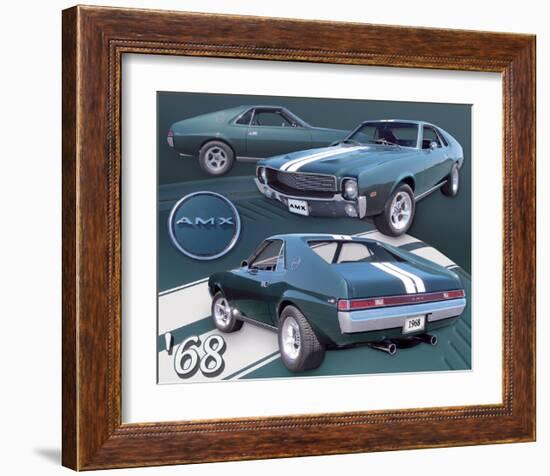 1968 AMX-null-Framed Art Print