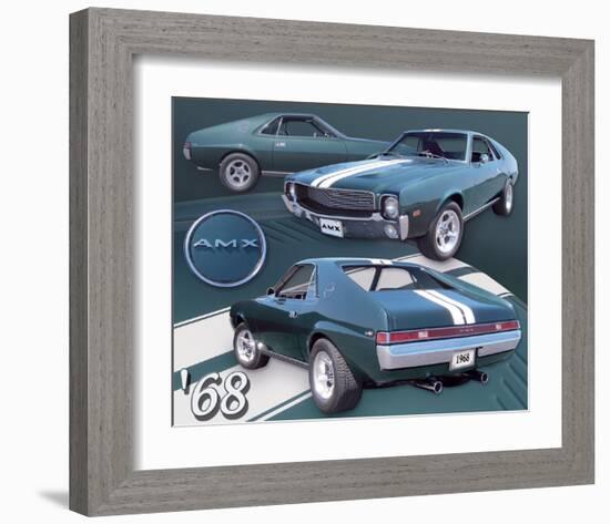 1968 AMX-null-Framed Art Print