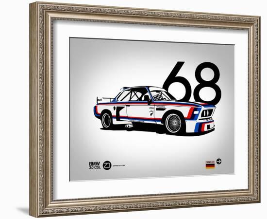 1968 BMW 3.0 CSL-NaxArt-Framed Art Print