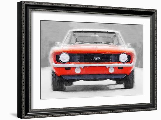 1968 Chevy Camaro SS Watercolor-NaxArt-Framed Art Print