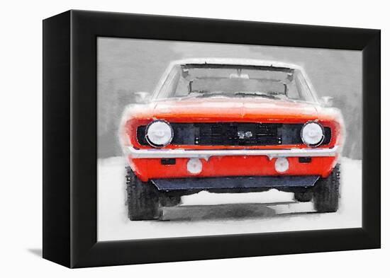 1968 Chevy Camaro SS Watercolor-NaxArt-Framed Stretched Canvas