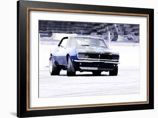 1968 Chevy Camaro Watercolor-NaxArt-Framed Art Print