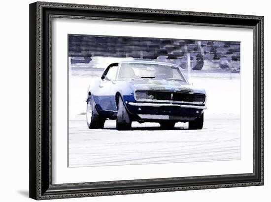 1968 Chevy Camaro Watercolor-NaxArt-Framed Art Print