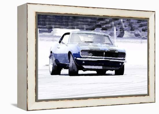 1968 Chevy Camaro Watercolor-NaxArt-Framed Stretched Canvas