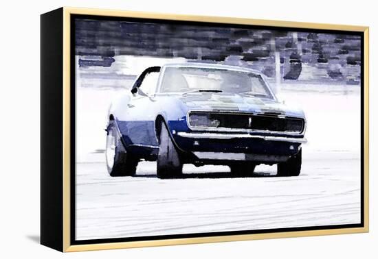 1968 Chevy Camaro Watercolor-NaxArt-Framed Stretched Canvas