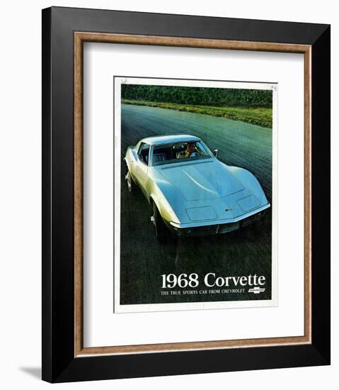 1968 Corvette True Sports Car-null-Framed Art Print