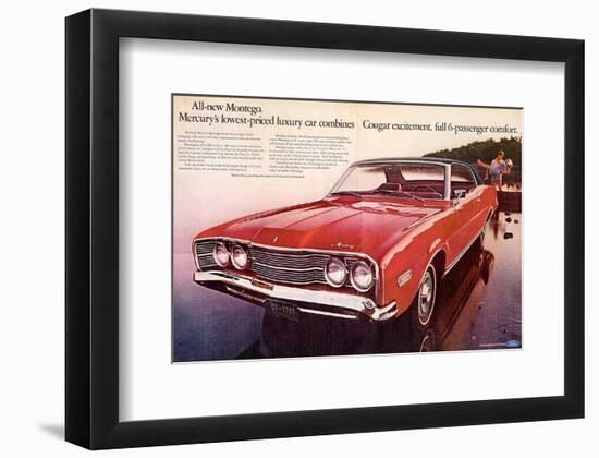 1968 Mercury - Cougar Montego-null-Framed Premium Giclee Print