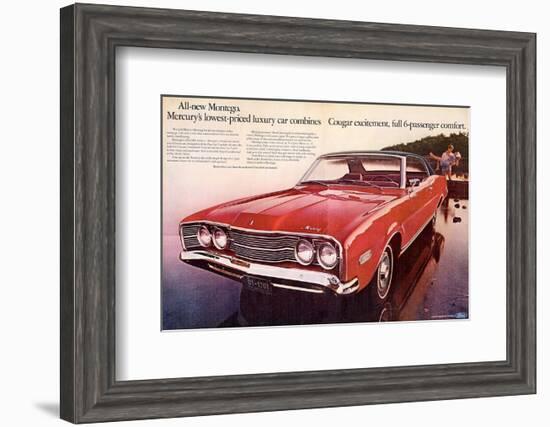 1968 Mercury - Cougar Montego-null-Framed Art Print